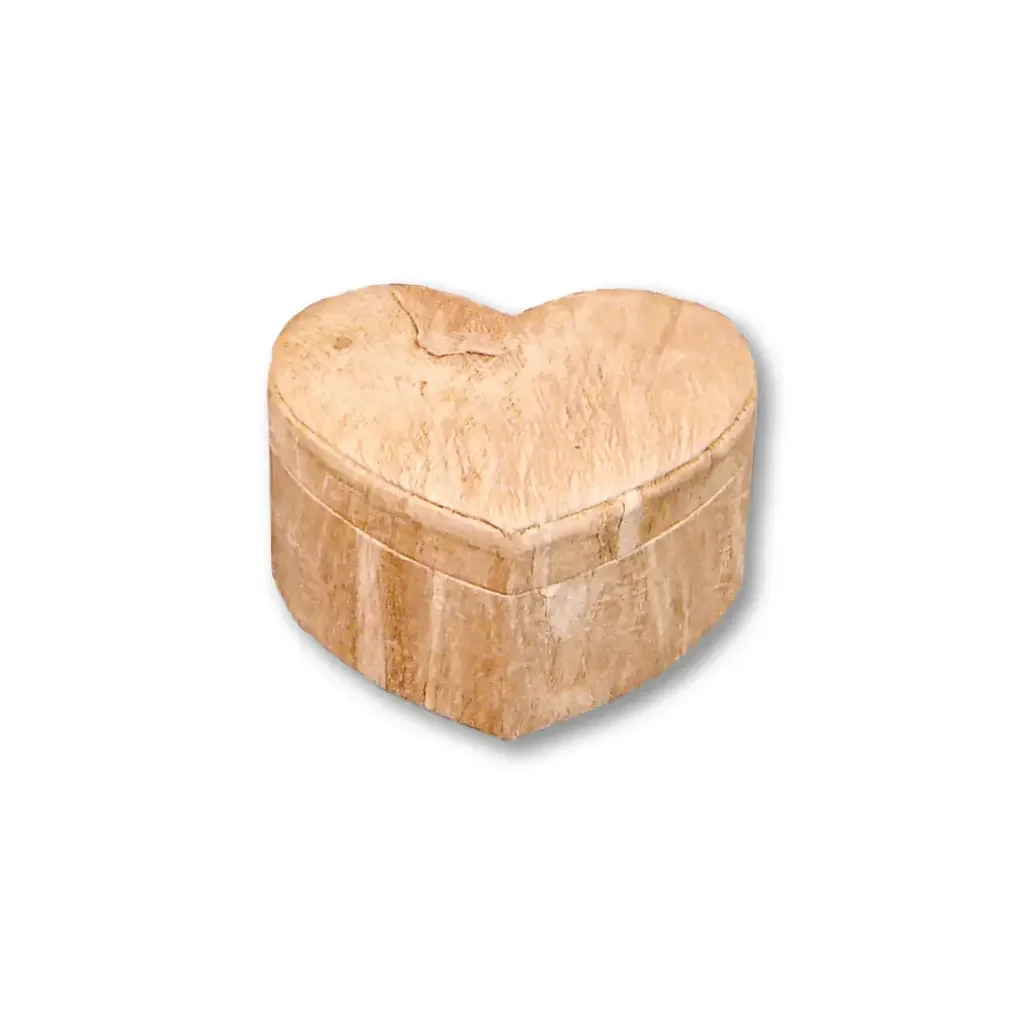 Harmony Heart Earthurn | Biodegradable Wood-Grain Urn - Eco Casket Co.