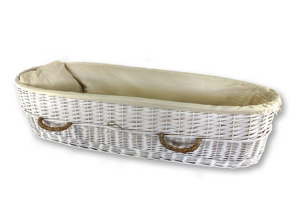 White Willow Child Casket – Handcrafted Biodegradable Casket for Children