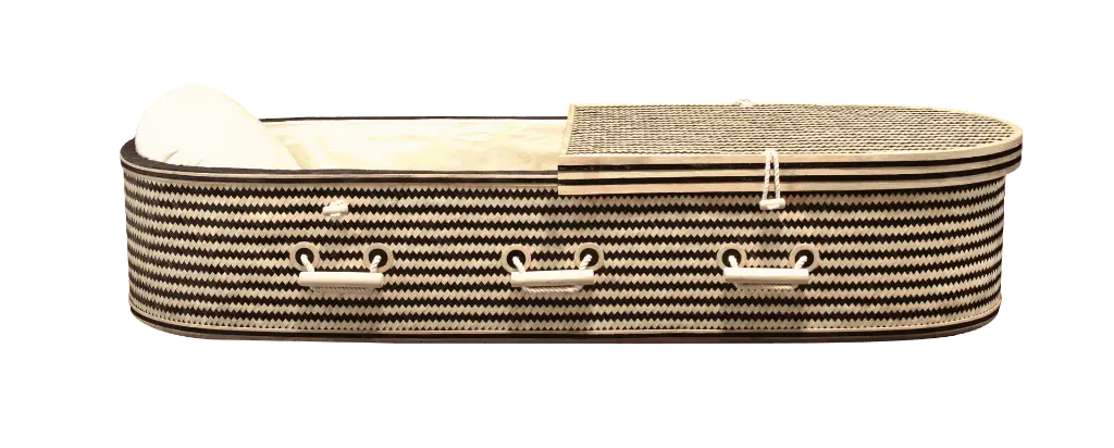 The Earthweave – Herringbone Bamboo Casket