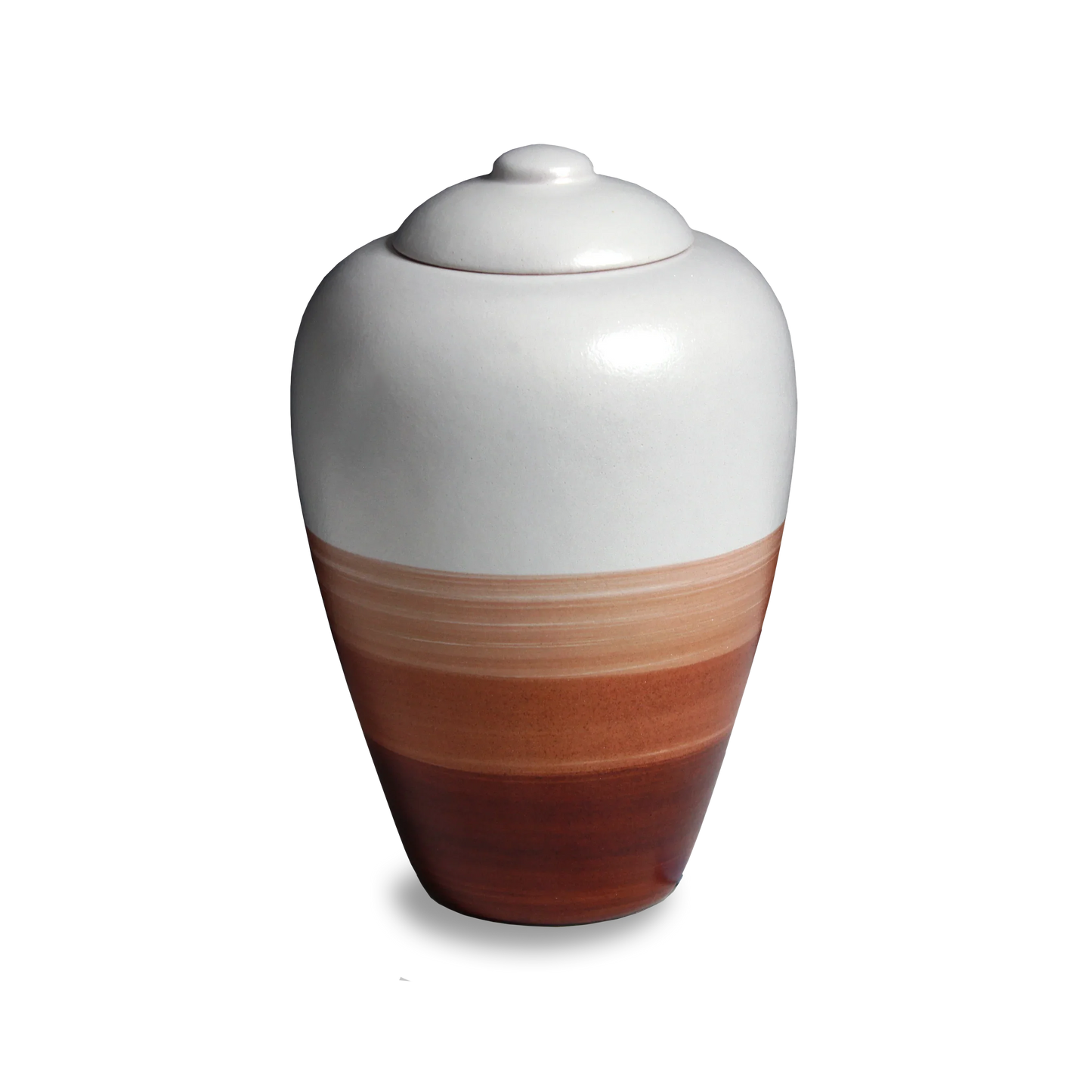 “Desert Bloom” Ombré Biodegradable Urn (Mahogany) - Eco Casket Co.