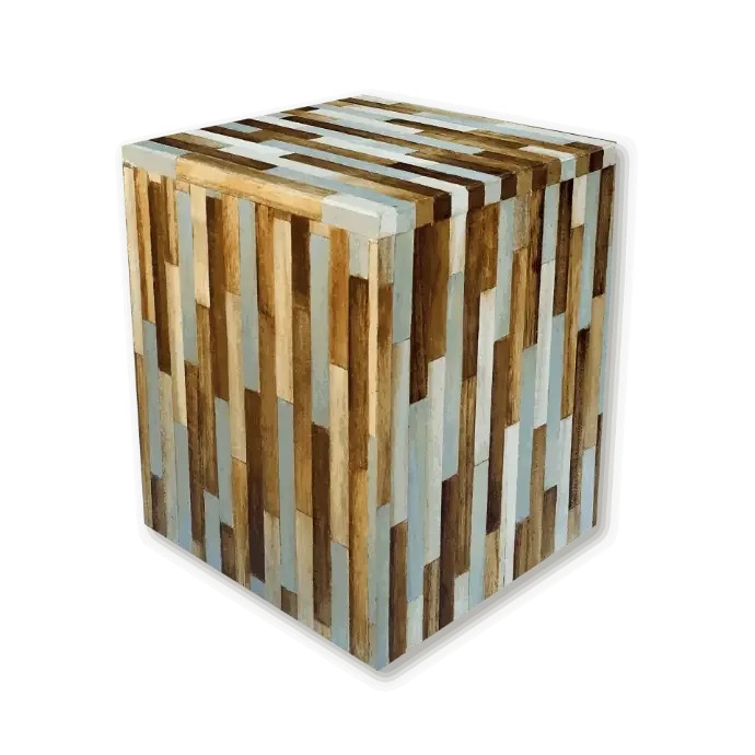 Heritage Mosaic Wood Urn | Biodegradable & Eco-Friendly - Eco Casket Co.