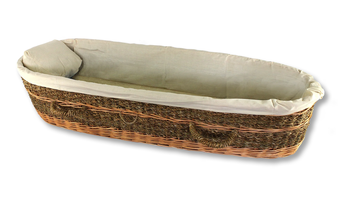 Seagrass Child Casket – Eco-Friendly Woven Casket for Infants and Children - Eco Casket Co.
