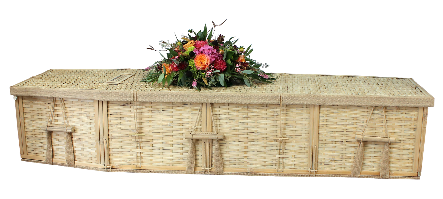 6-Point Bamboo Biodegradable Coffin – Assembled or Flat-Pack - Eco Casket Co.