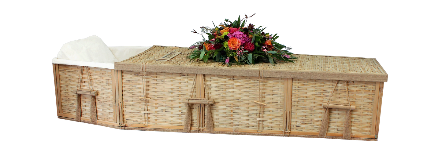 6-Point Bamboo Biodegradable Coffin – Assembled or Flat-Pack - Eco Casket Co.