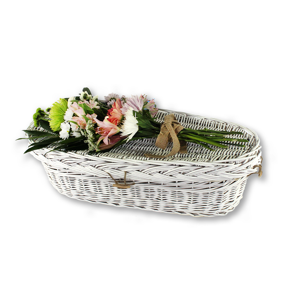 White Willow Child Casket – Handcrafted Biodegradable Casket for Children