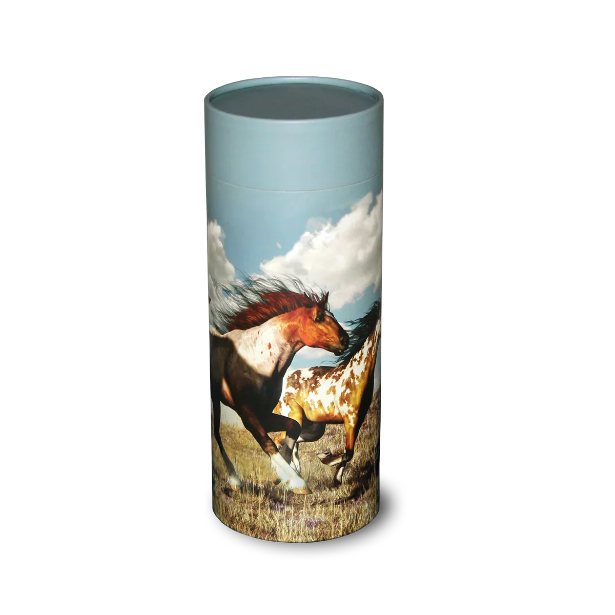 Wild Horses Scattering Tube – Biodegradable Ash Urn for the Free Spirit - Eco Casket Co.