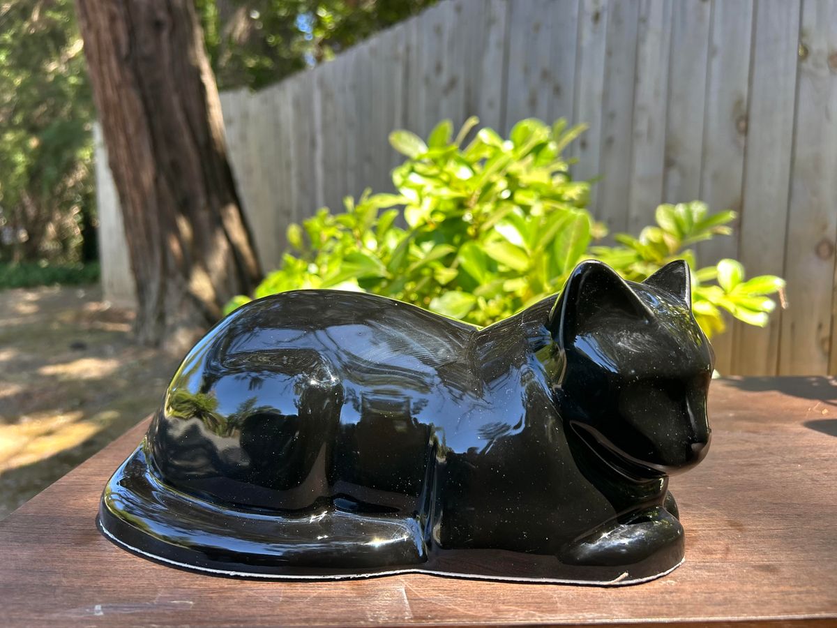 Resting Cat Pet Urn – Ceramic Memorial Urn (Multiple Finishes)