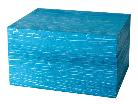 Seaborn Chest Biodegradable Urn (Antique Turquoise) - Eco Casket Co.