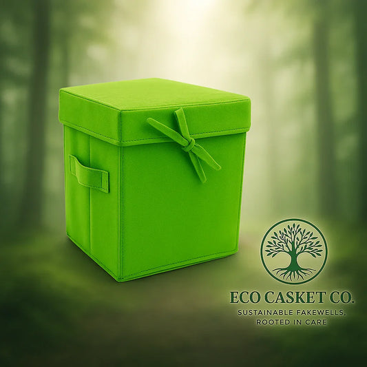 Simplicity Biodegradable Urn – Grass Green - Eco Casket Co.