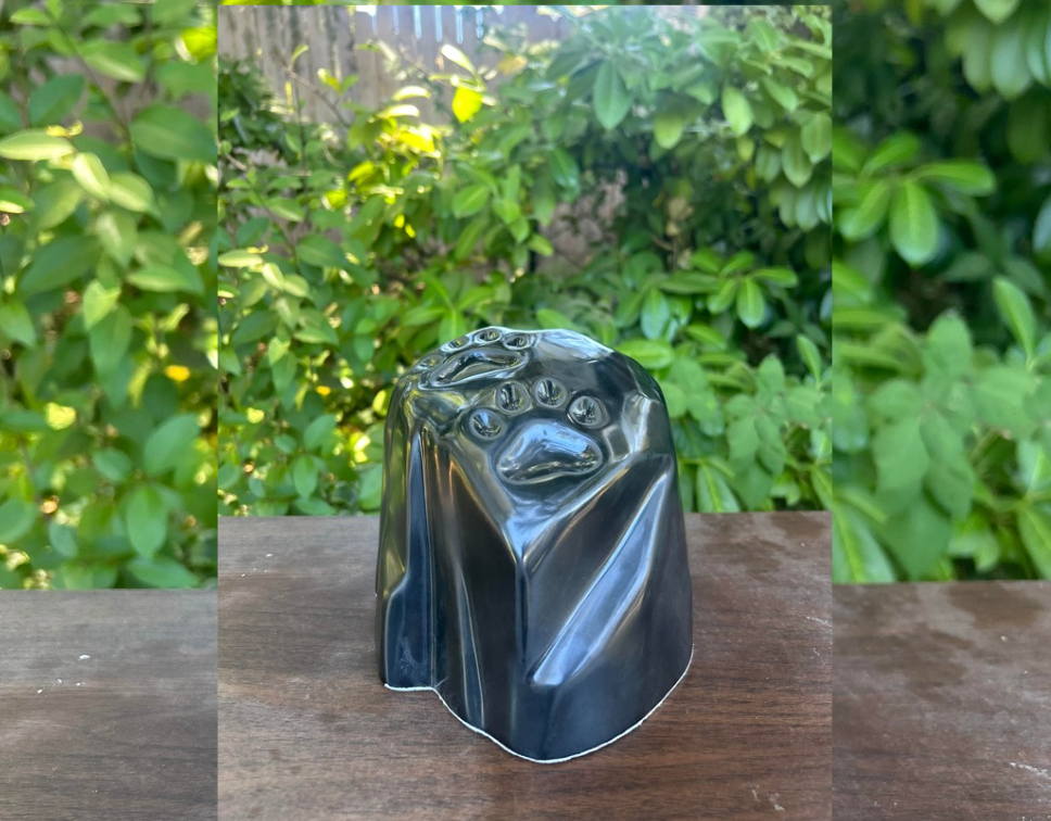 Paw Print Pet Urn – Ceramic Memorial Urn (Multiple Finish Options)