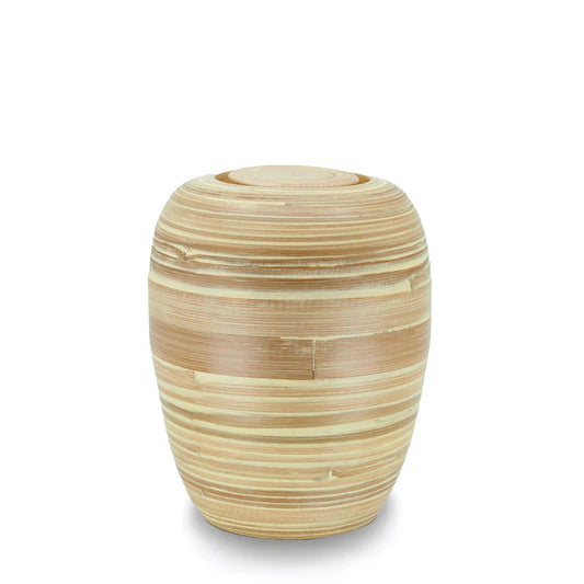 Amber Haven Bamboo Pet Urn – Medium (85 Cubic Inches)