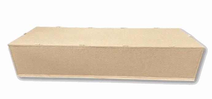 Simple Jute Biodegradable Cremation Container – Natural Fiber Eco Casket