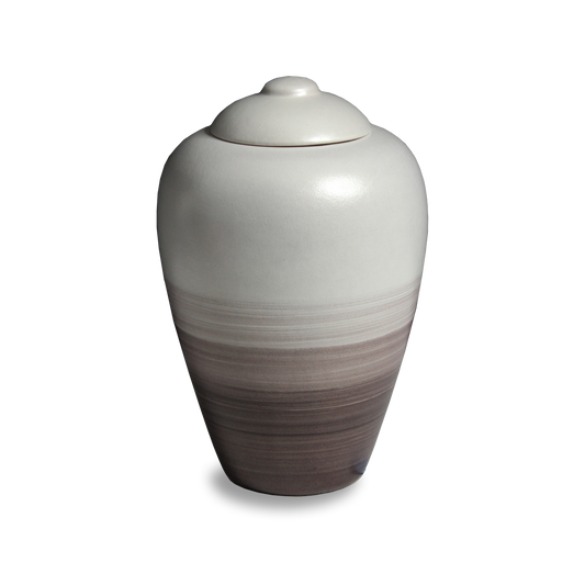 “Twilight Veil” Ombré Biodegradable Urn (Slate Grey)