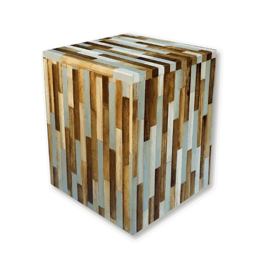 Heritage Mosaic Wood Urn | Biodegradable & Eco-Friendly - Eco Casket Co.