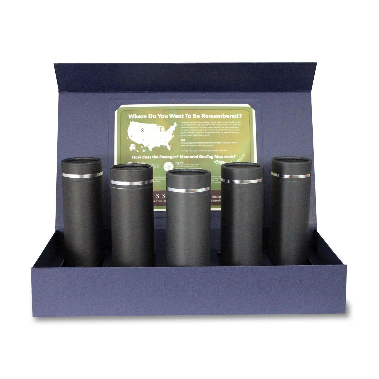 Family Scattering Kit – Set of 5 Small Biodegradable Tubes (40 cu. in. each)