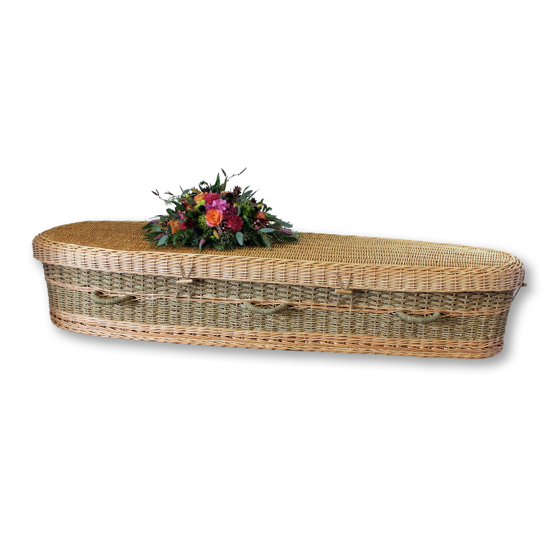 Seagrass Woven Biodegradable Casket – Adult Sizes - Eco Casket Co.