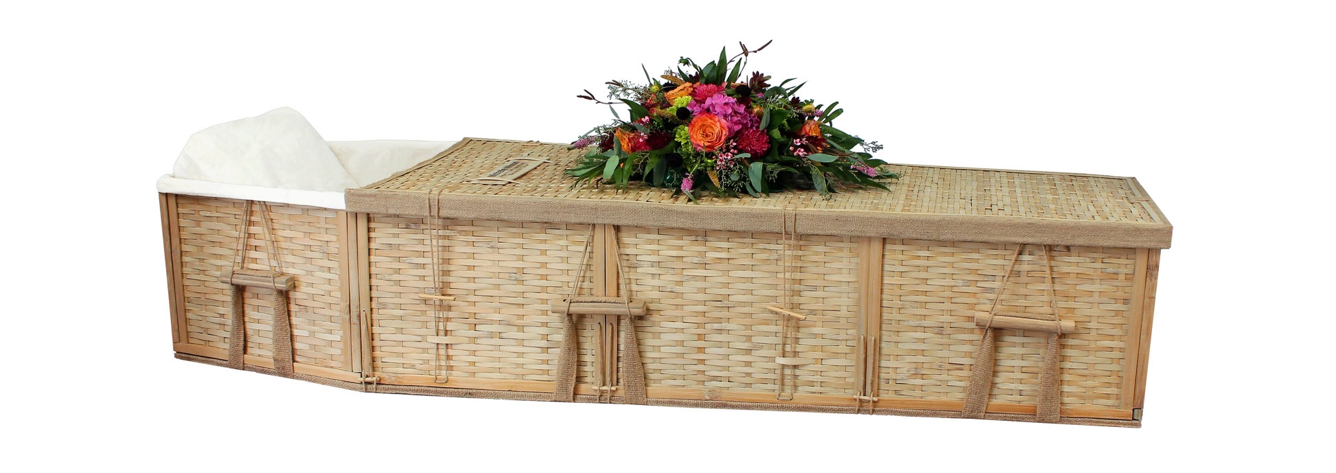 6-Point Bamboo Biodegradable Coffin – Assembled or Flat-Pack - Eco Casket Co.