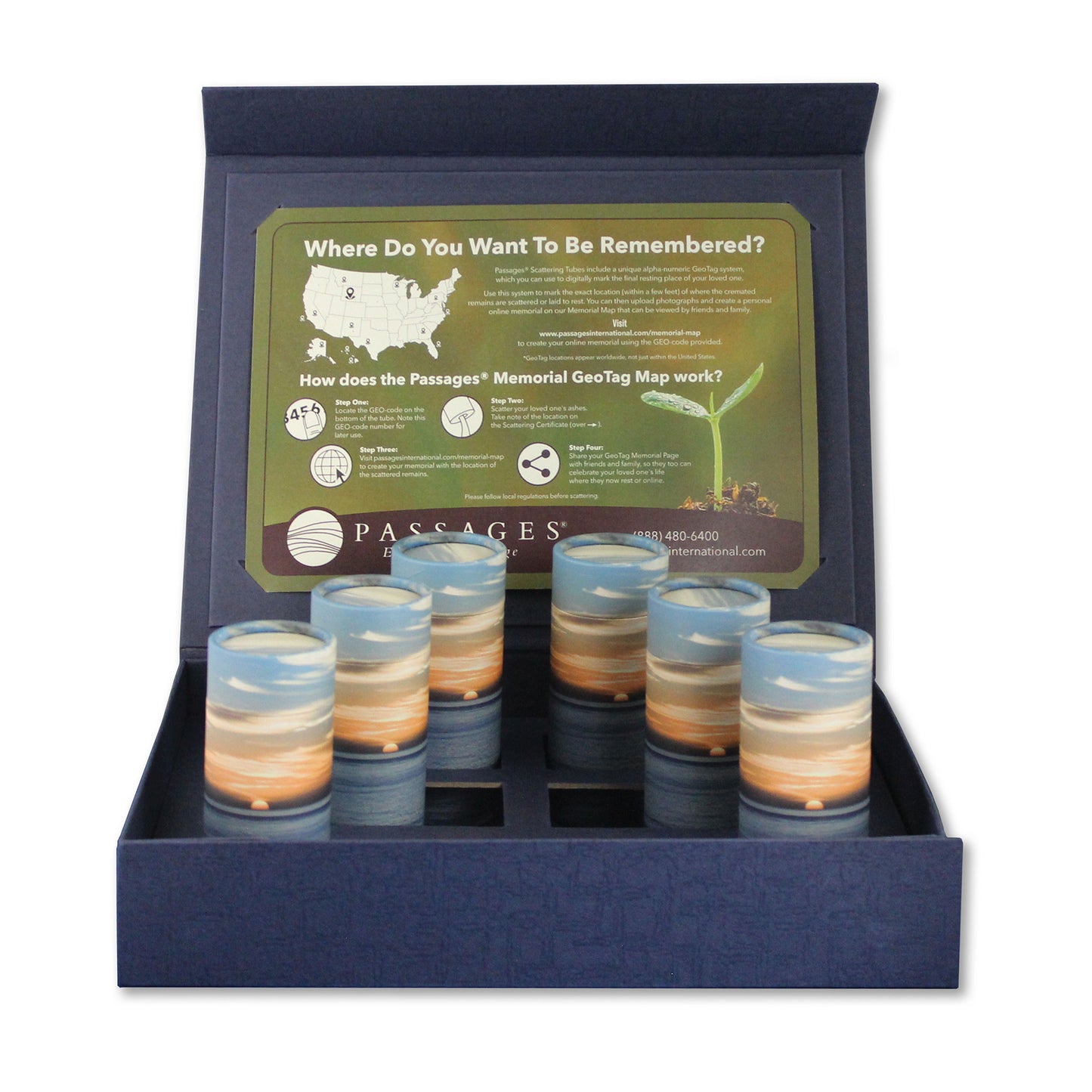 Scattering Ceremony Kit – Set of 6 Mini Tubes for Group Memorials