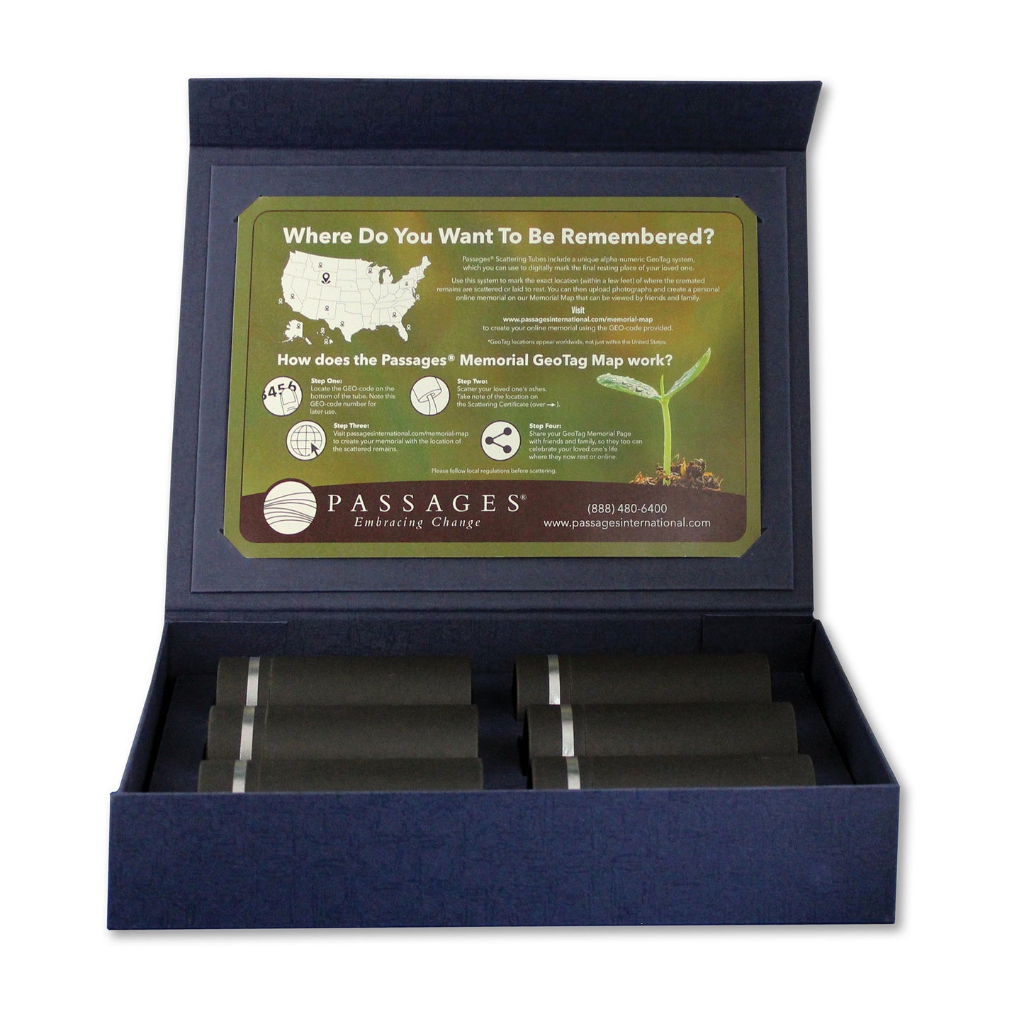 Scattering Ceremony Kit – Set of 6 Mini Tubes for Group Memorials