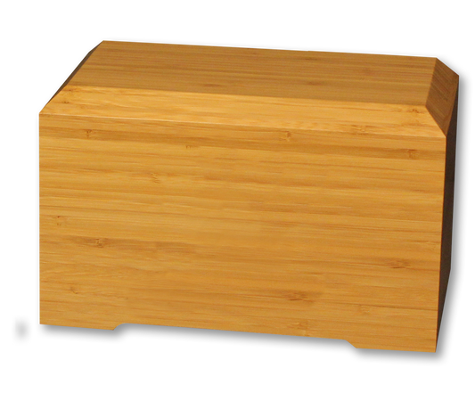 Bamboo Tribute Urn – Biodegradable Earth Burial Urn with Engraving Panel