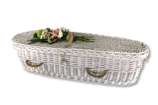 White Willow Child Casket – Handcrafted Biodegradable Casket for Children