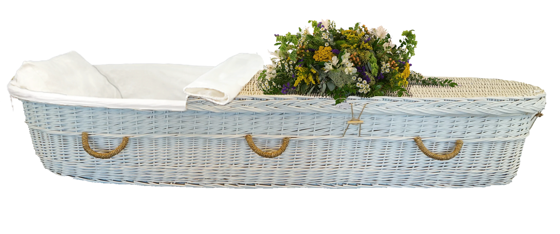 White Willow Biodegradable Casket – Adult Sizes - Eco Casket Co.