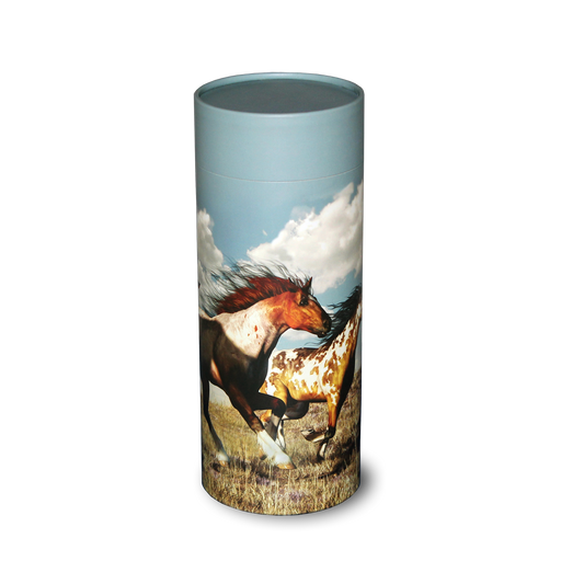 Wild Horses Scattering Tube – Biodegradable Ash Urn for the Free Spirit