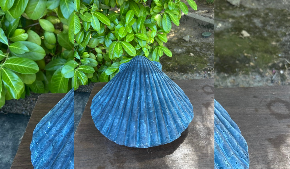 Azure Seashell Water Urn – Biodegradable Ocean Burial Urn (16” Blue Shell)