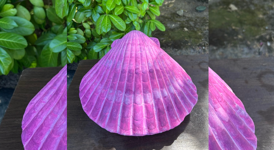 Blush Seashell Water Urn – Biodegradable Ocean Burial Urn (16” Pink Shell)