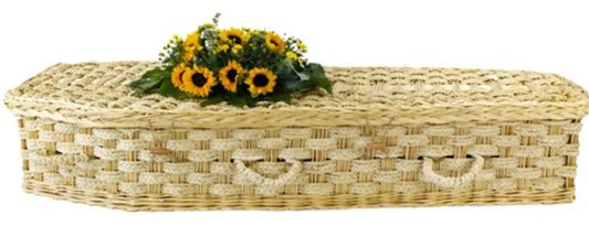 Natural Willow & Corn Leaf Six-Point Casket – Eco Green Burial