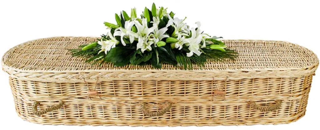 Natural Willow Rounded Casket – Eco Green Burial (Sierra Series)