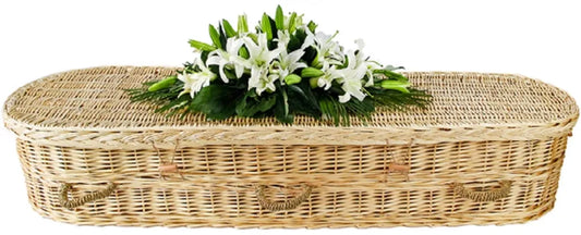 Natural Willow Rounded Casket – Eco Green Burial (Sierra Series)