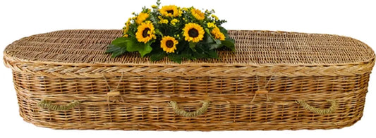 Steam-Toned Willow Rounded Casket – Eco Green Burial (Sierra Series)